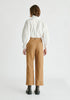 Chino Trousers with Contrast Stitching in Khaki Back